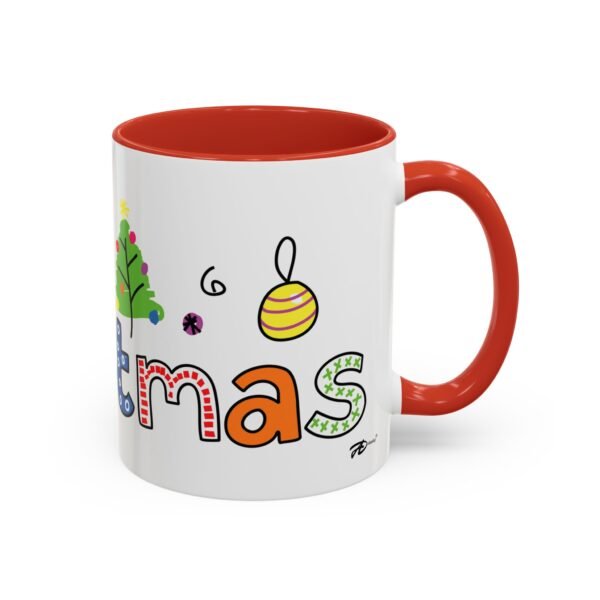 Festive "Christmas" 11oz Ceramic Mug – Bright & Cheerful Holiday Mug for the Season - Image 2