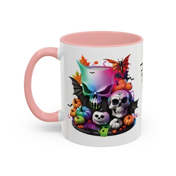 Spooky Sips Halloween Mug - 11oz Glossy Accent Cup with Vibrant Color Contrast - Image 3