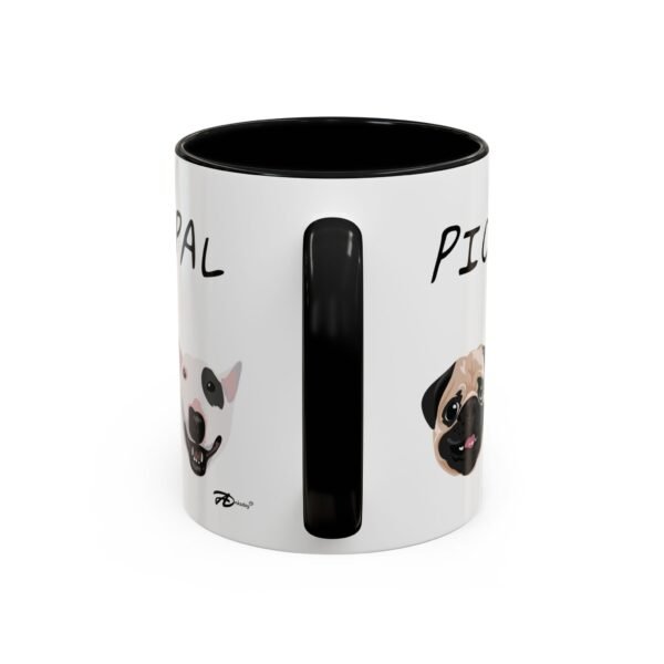 11oz Ceramic Mug with Cute Cartoon Dog Faces – Pug, Boston Terrier, Beagle, and Bull Terrier Designs for Dog Lovers - Image 4