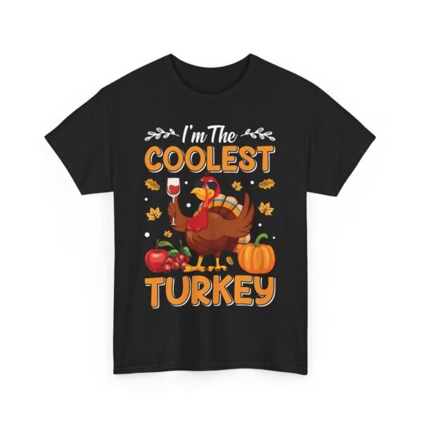 Coolest Turkey Funny Unisex Thanksgiving Tee – Perfect for the Holiday Feast! - Image 2