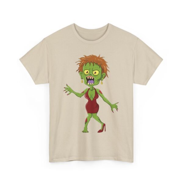 Zombie Woman Halloween T-Shirt 100% Cotton Unisex - Image 4