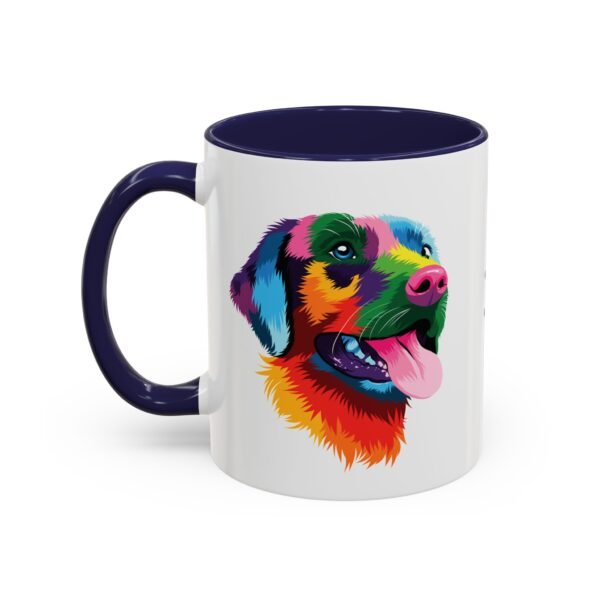 Vibrant Labrador Love – Bold Dog Art 11oz Ceramic Mug for Pet Lovers - Image 3