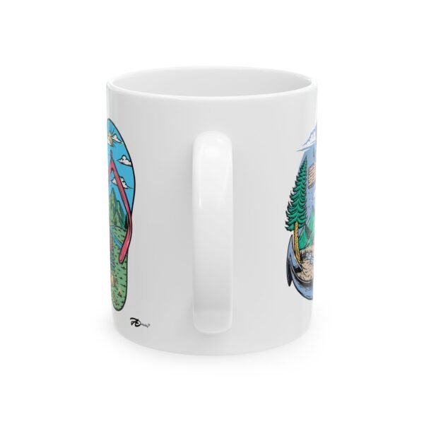 Find Joy in Every Step – 11oz Ceramic Hiking Mug for Nature Lovers - Image 2