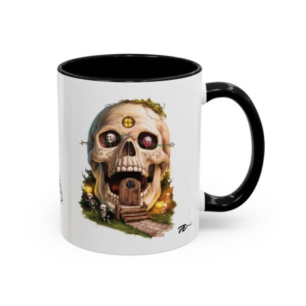 Halloween Skull Mug Scary – 11oz Spooky Ceramic Mug, A Perfect Addition for Halloween Funs