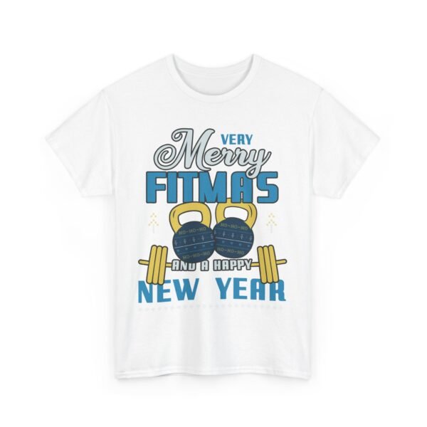 Very Merry Fitmas T-Shirt - Funny Christmas Gym Tee - Holiday Fitness Workout Shirt for Gym Lovers and Fitness Fans