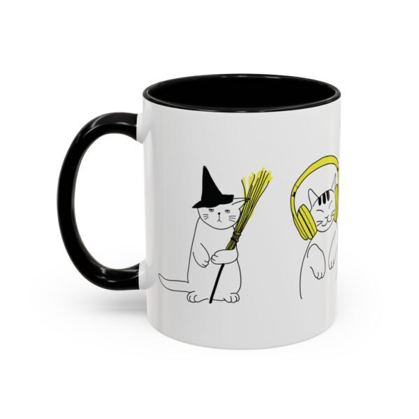 Unique Halloween Cats -11oz Spooky Ceramic Mug - Image 3