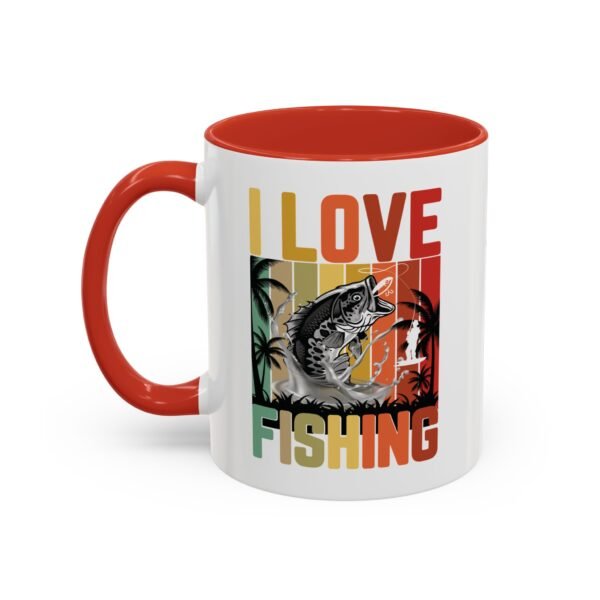 I Love Fishing | 11oz Ceramic Mug for Fishing Enthusiasts - Image 3