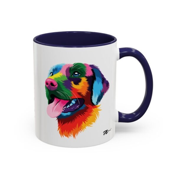 Vibrant Labrador Love – Bold Dog Art 11oz Ceramic Mug for Pet Lovers