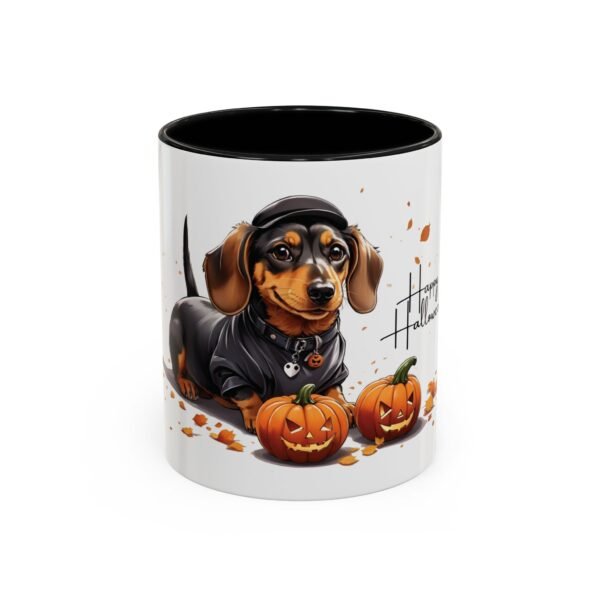 Dachshund Happy Halloween Decor – Ideal for Adding a Spooky Touch to Your Mornings