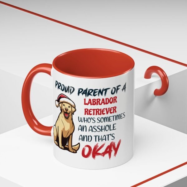 Proud Labrador Parent Mug – Quirky Christmas Design, Funny Holiday Humor - Image 6