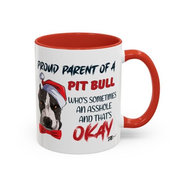 Christmas Pit Bull Mug for Proud Dog Parents - Bold & Funny Design