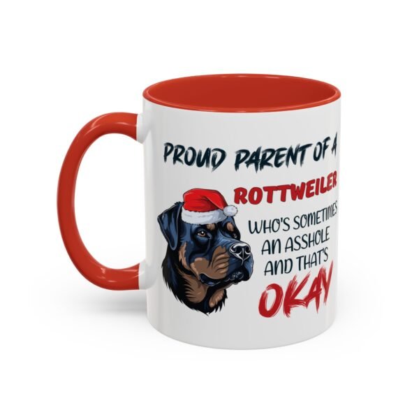 Christmas Rottweiler Ceramic Mug for Proud Dog Parents - Bold & Fun Design - Image 3