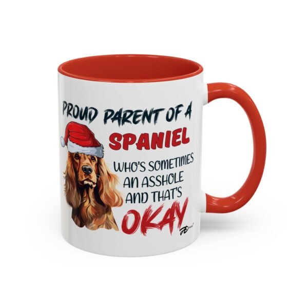 Christmas Spaniel Ceramic Mug for Proud Dog Parents - Playful & Funny