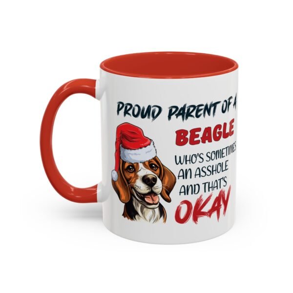 Christmas Beagle Mug for Proud Dog Parents - Naughty & Nice Humor - Image 3