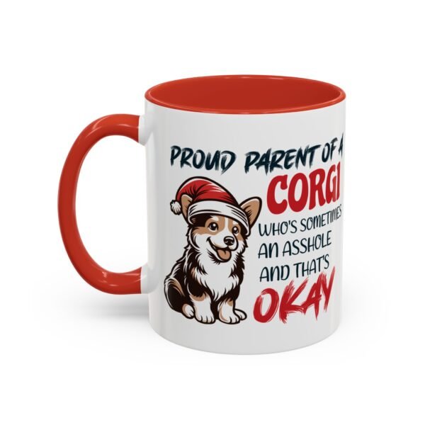 Funny Christmas Corgi Mug for Proud Dog Parents - Naughty & Nice Humor - Image 3