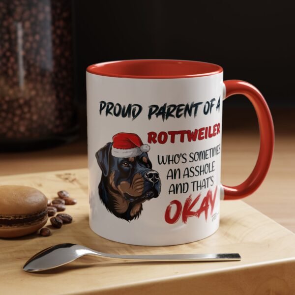 Christmas Rottweiler Ceramic Mug for Proud Dog Parents - Bold & Fun Design - Image 5