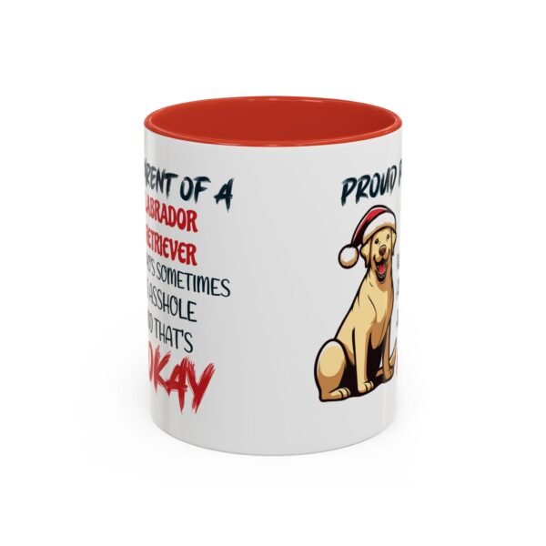 Proud Labrador Parent Mug – Quirky Christmas Design, Funny Holiday Humor - Image 2