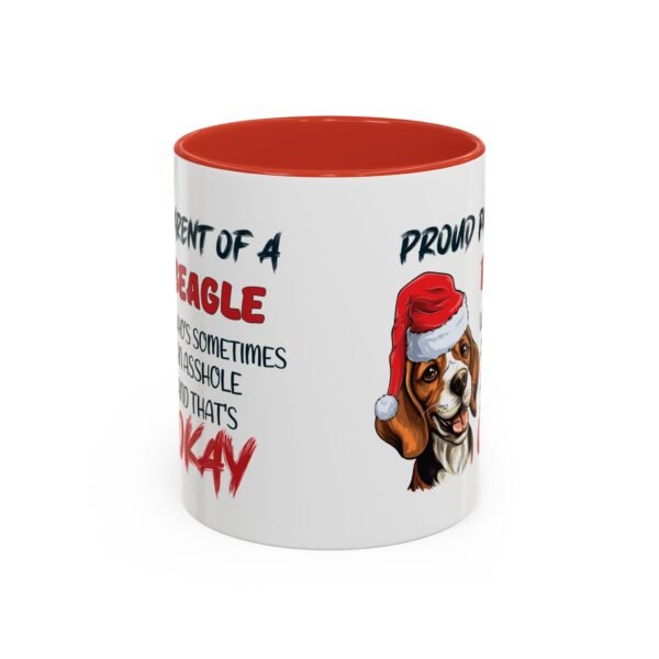 Christmas Beagle Mug for Proud Dog Parents - Naughty & Nice Humor - Image 2