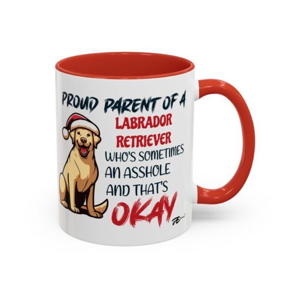 Proud Labrador Parent Mug – Quirky Christmas Design, Funny Holiday Humor