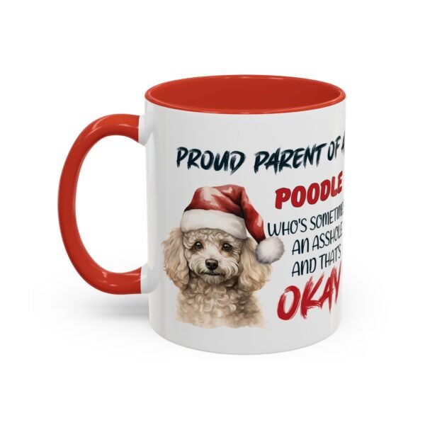 Christmas Poodle Ceramic Mug for Proud Dog Parents - Cute & Fun Design - Image 3