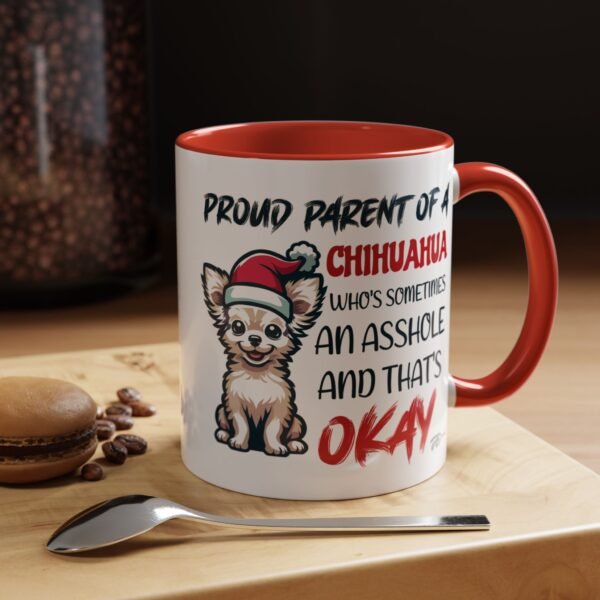 Proud Chihuahua Parent Mug – Funny Holiday Design, Quirky Christmas Humor - Image 5