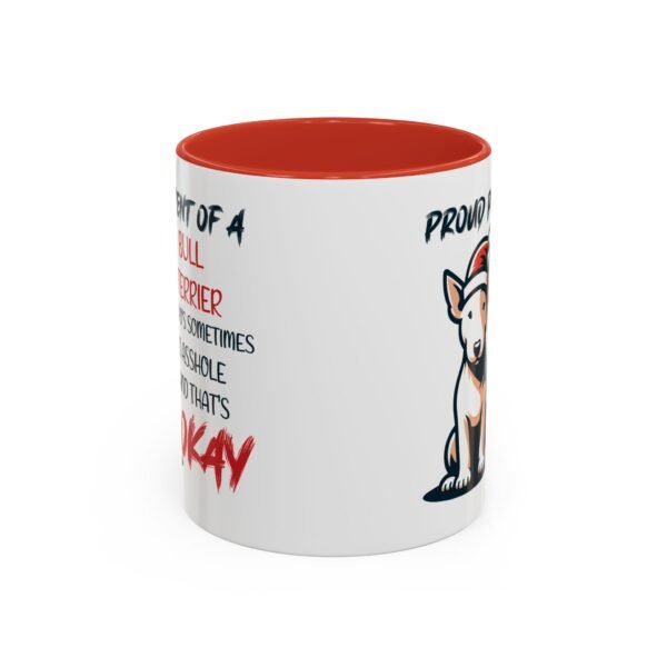 Proud Bull Terrier Parent Mug – Funny Christmas Design, Quirky Holiday Humor - Image 2