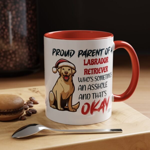 Proud Labrador Parent Mug – Quirky Christmas Design, Funny Holiday Humor - Image 5