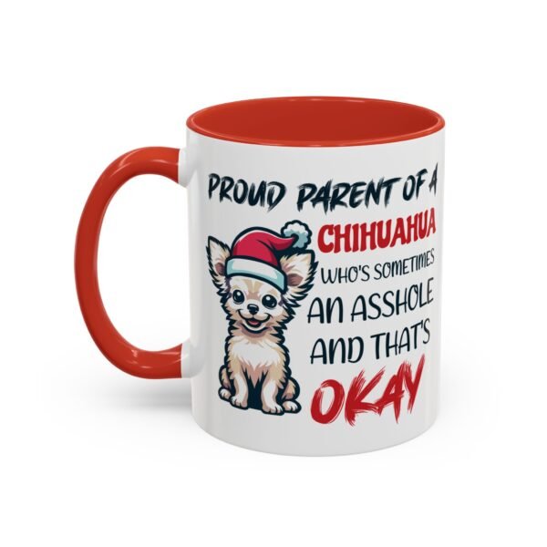 Proud Chihuahua Parent Mug – Funny Holiday Design, Quirky Christmas Humor - Image 3