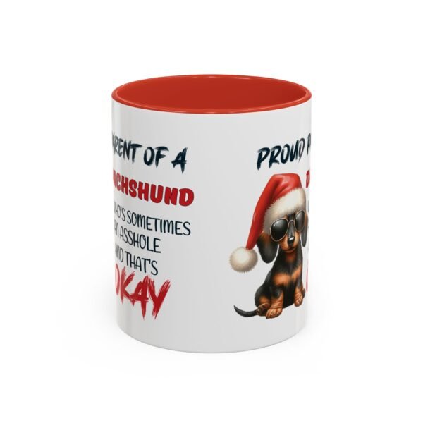 Christmas Dachshund Mug for Proud Dog Parents - Naughty & Nice Humor - Image 2