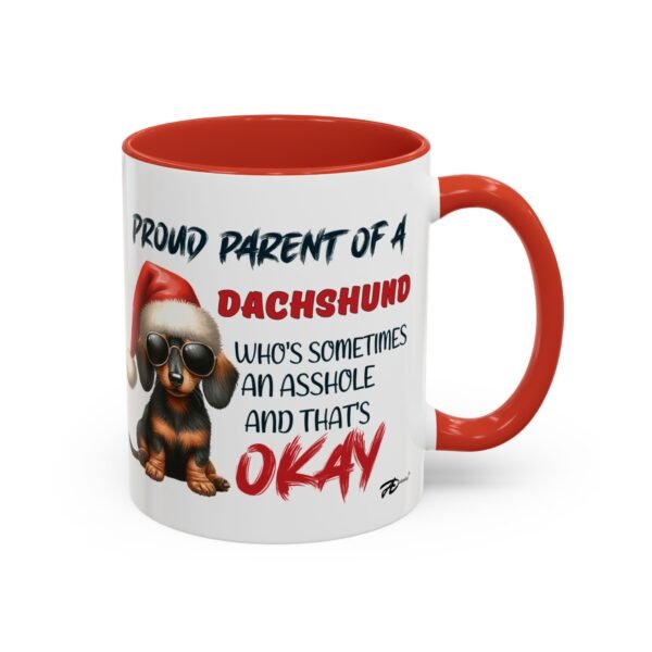 Christmas Dachshund Mug for Proud Dog Parents - Naughty & Nice Humor