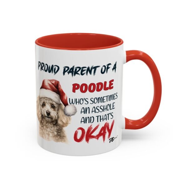 Christmas Poodle Ceramic Mug for Proud Dog Parents - Cute & Fun Design