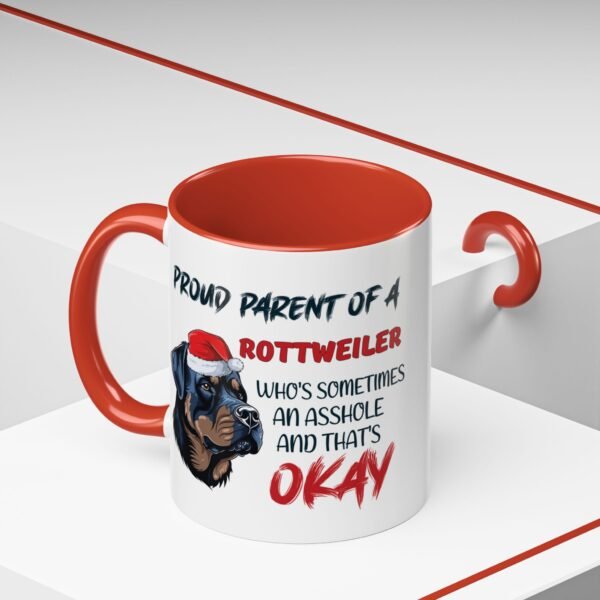 Christmas Rottweiler Ceramic Mug for Proud Dog Parents - Bold & Fun Design - Image 6