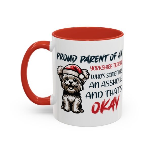 Funny Yorkshire Terrier Mug – Quirky Christmas Humor, Perfect for Pet Lovers - Image 3