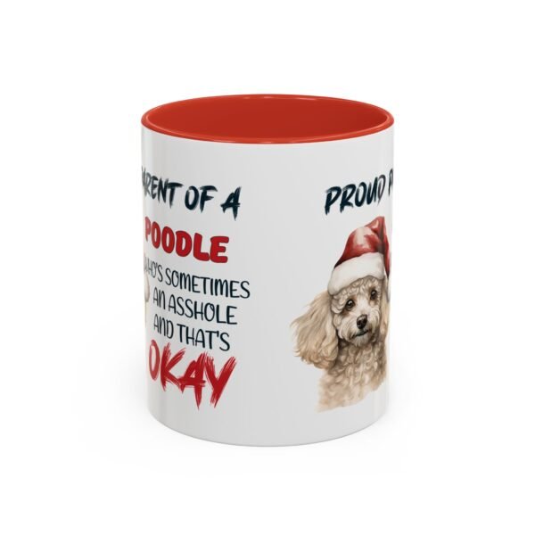 Christmas Poodle Ceramic Mug for Proud Dog Parents - Cute & Fun Design - Image 2