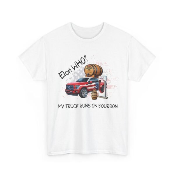 Elon Who? Bourbon-Powered Freedom – American Flag Truck Tee